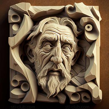 3D model antoni gaudi (STL)